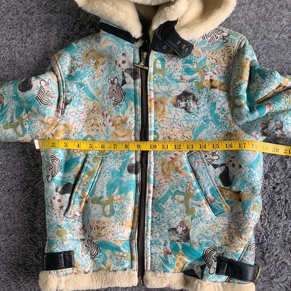 πHPπ Vintage Rare Penguin Shearling Leather Jacket/Coat size M - Picture 15 of 17